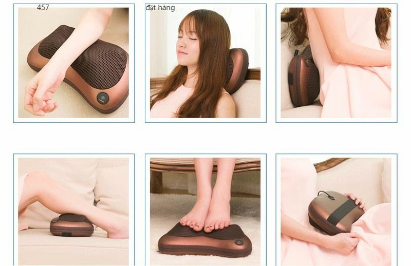 GỐI MASSAGE HỒNG NGOẠI 8 QUẢ CẦU 2